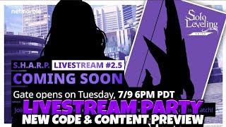 LIVESTREAM PARTY COVERING NEW CONTENT & CODES ZAFF & PAYNE GET PERSONAL Solo Leveling Arise