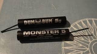 Böller Vergleich Monster 5 vs Dum Bum 5g