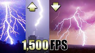 Lightning in 1500 FPS Slow Motion MEGA-Compilation