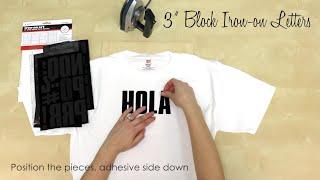 How to Use Flocked Iron-on Letters SEI 3 Block Letters