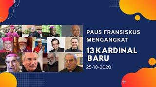 Paus Fransiskus Mengangkat 13 Kardinal Baru 25 Oktober 2020