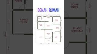 Denah rumah 9x10 Minimalis