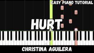 Christina Aguilera - Hurt Easy Piano Tutorial