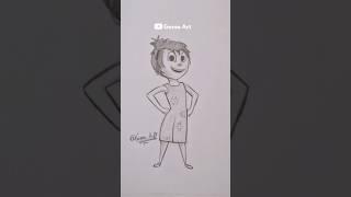 How to draw Joy intensely  #shorts #drawing #intensely