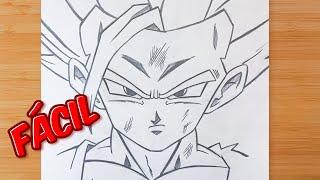 ️ Cómo Dibujar a GOHAN SSJ 2 Paso a Paso a Lápiz FÁCIL 