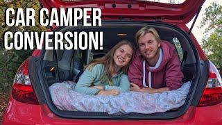 How to convert your car into a micro camper  Small car camper conversion