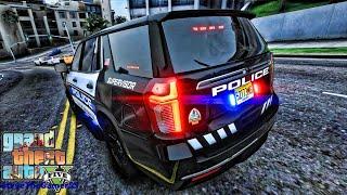 Playing GTA 5 As A POLICE OFFICER City Patrol GTA 5 Lspdfr Mod 4K