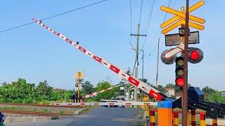 Aktifitas Uji Coba Perlintasan Kereta Api - Upgrade Palang Baru Seketi Kab.Sidoarjo