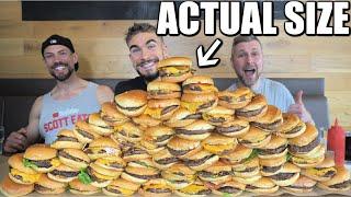 IMPOSSIBLE 25LB BURGER CHALLENGE 60 BURGERS  Unbeaten Food Challenge