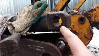 ремонт замена пальцев экскаватора погрузчика #JCB. #repair JCB