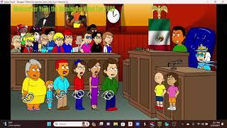 Caillou and Doras Parents Roku Kun & Harry Strack Gets Arrested and Executed Part 4 the Trial