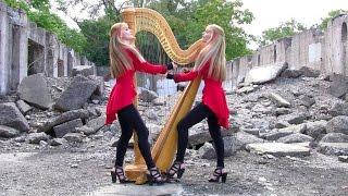 METALLICA “One” - 2 Girls 1 Harp Harp Twins HARP METAL