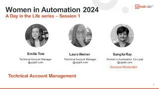 A Day in the life series by Women in Automation - Session 1