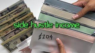 Side Hustle Income Cash Stuffing how to set goals for consumer debt