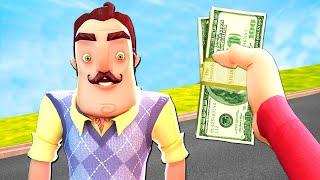 I Gave The Neighbor $100000 to Decorate His House Kinda Like Mr. Beast  Hello Neighbor Mods