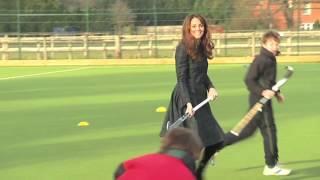 Kate Middleton playing Hockey