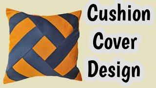 How to make a beautiful cushion cover design cutting and stitching  Diy cushion cover pillow cover