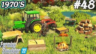 1970S. ROASTED PIGLET. Mix of hand works. Disc harrow. Farming simulator 22. FS 22. Timelapse. Ep48