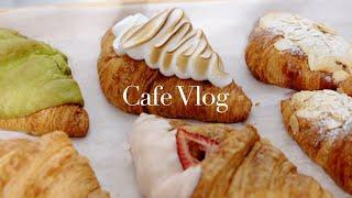 CAFEBAKERY VLOG Vo.25  March Cafe Vlog  We Have Croissants  蛋糕店日常