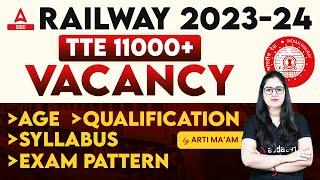 Railway TTE New Vacancy 2023  Railway TTE Syllabus Age Exam Pattern  Full Details