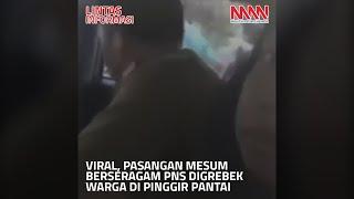 VIRAL Pasangan Mesum Berseragam PNS Digrebek Warga di Pinggir Pantai