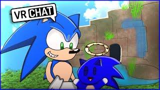 SONIC AND SPEEDY THE CHAO HANG OUT IN THE CHAO GARDERN IN VR CHAT
