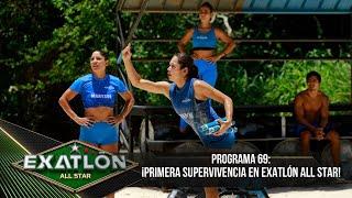 Primera supervivencia de Exatlón All Star.  Programa 26 abril 2023  Exatlón All Star 2023