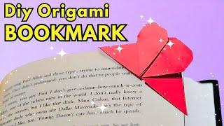 DIY Origami heart bookmark  how to make Origami heart bookmark 2023