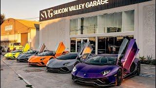 MOST EXPENSIVE Lamborghini REV BATTLE at Car Meet
