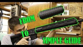 Free Floating Hand Guard AR-15 Simple Install Guide