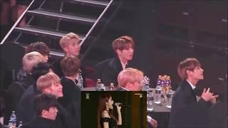 170119 BTS reaction to MAMAMOO - Youre the Best - Decalcomanie in SMA 2017