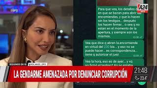  LA GENDARME QUE DENUNCIA POR CORRUPCIÓN A SUS COMPAÑEROS