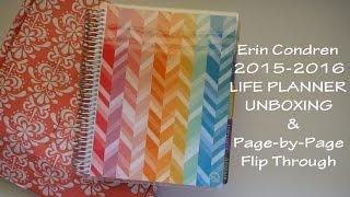 Erin Condren Unboxing and Page-by-Page Flip Through