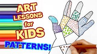 LEARN TO DRAW PATTERNS ART LESSONS FOR KIDS