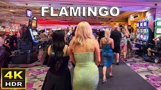 4K HDR Flamingo Las Vegas Walking Tour  May 2024
