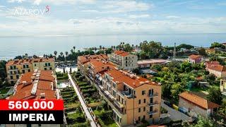  Three-room apartment in Imperia in a condominium with a pool near the sea