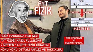 FİZİK HAKKINDA HER ŞEY  AYT FİZİĞİ NASIL FULLEDİM?  FİZİK NASIL ÇALIŞILIR?  YKS TYT AYT