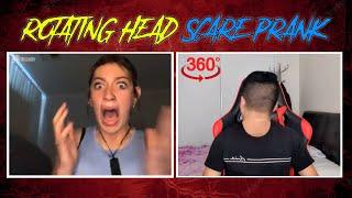 Rotating Head Scare Prank on Ome TV   Omegle 360 Head Spin Prank  Nepali Boy Scaring Australians