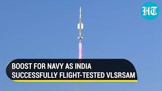 Boost for Indian Navy VL-SRSAM test-fired successfully. Neutralizes aerial threats at close ranges