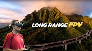 INSANE Drone Flight Over Stairway To Heaven Hawaii  Long Range FPV