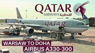 QATAR AIRWAYS AIRBUS A330-300 ECONOMY  Warsaw - Doha