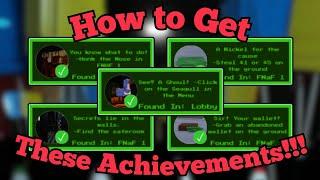 How to Get the first Achievements  Five Nights Location  Roblox
