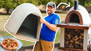 TIMELAPSE - Building a PIZZA OVEN easy with DOG HOUSE diy start to finish