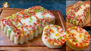 Colourful Milk Pudding  Summer Special  Milk Dessert Eggless & No Bake