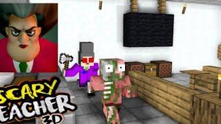 Monster School Scary Teacher 3D Challenge - Minecraft animation