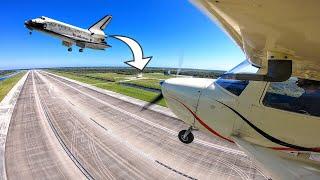 SPACE SHUTTLE Approach in a Cessna 150 - NASA Runway