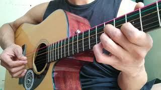 Motorhead  Whorehouse Blues Solo Cover Lessons with Fender Acoustic Electric CD60 SCENAT Cutaway