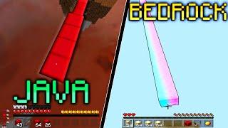 Insanely long clutches in minecraft Java VS Bedrock