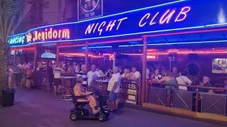 BENIDORM - The Strip & British Square At MIDNIGHT.....