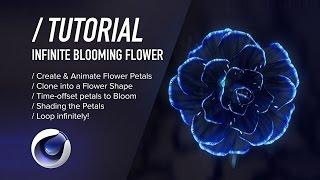 C4D TUTORIAL  Infinite Blooming Flower  Cinema 4D